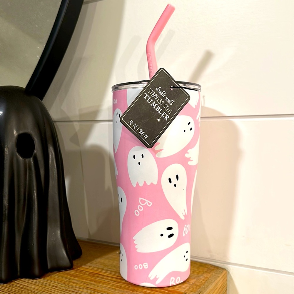 Pink Ghost Tumbler TikTok Viral Halloween Ghost Cup